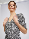 Orsay Belo-črna ženska cvetlična obleka ORSAY