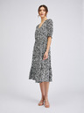 Orsay Belo-črna ženska cvetlična obleka ORSAY