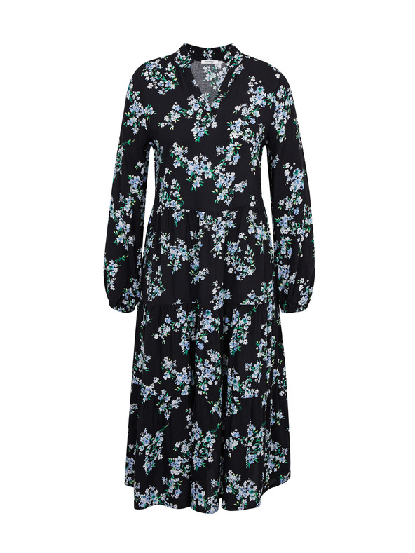 Orsay Črna ženska cvetlična obleka ORSAY