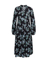 Orsay Črna ženska cvetlična obleka ORSAY