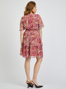 Orsay Rdeče-rožnata ženska vzorčasta obleka ORSAY