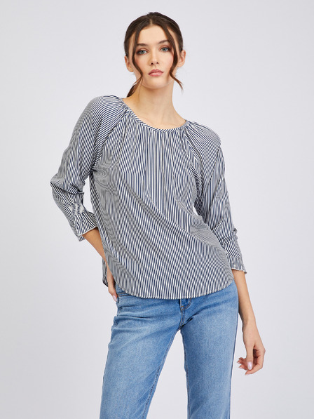 Orsay Temno modra ženska črtasta bluza ORSAY