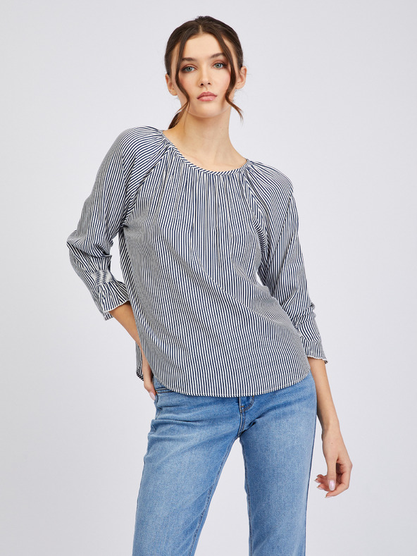 Orsay Temno modra ženska črtasta bluza ORSAY