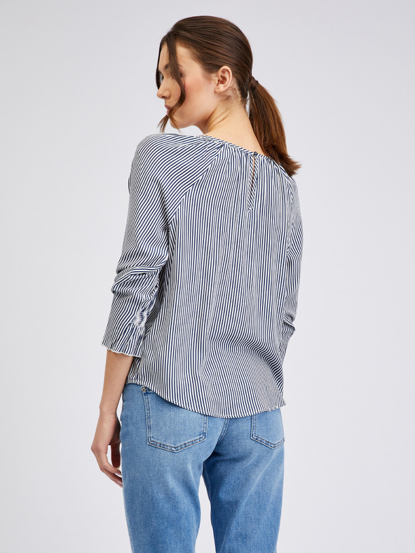 Orsay Temno modra ženska črtasta bluza ORSAY