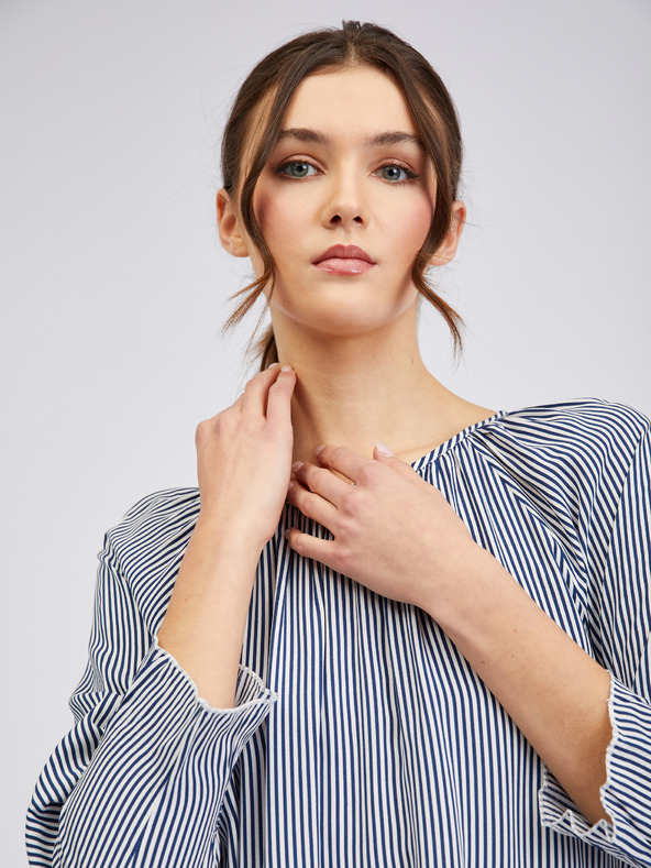 Orsay Temno modra ženska črtasta bluza ORSAY