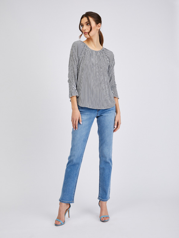 Orsay Temno modra ženska črtasta bluza ORSAY
