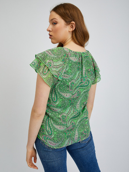 Orsay Zelena ženska vzorčasta bluza ORSAY