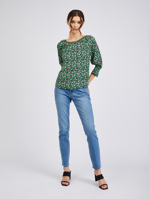 Orsay Zelena ženska vzorčasta bluza ORSAY