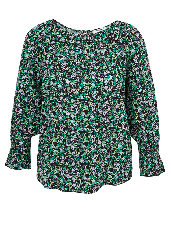 Orsay Zelena ženska vzorčasta bluza ORSAY