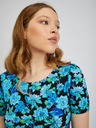 Orsay Modro-črna ženska cvetlična majica ORSAY