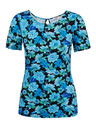 Orsay Modro-črna ženska cvetlična majica ORSAY