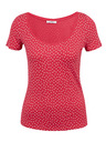 Orsay Temno rožnata ženska pikčasta majica ORSAY