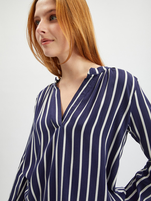 Orsay Belo-modra ženska progasta bluza ORSAY