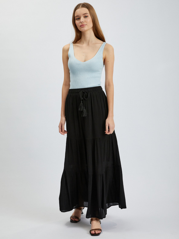 Orsay Črno žensko maksi krilo ORSAY