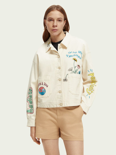 Scotch & Soda Kremasta ženska jeans jakna Scotch & Soda