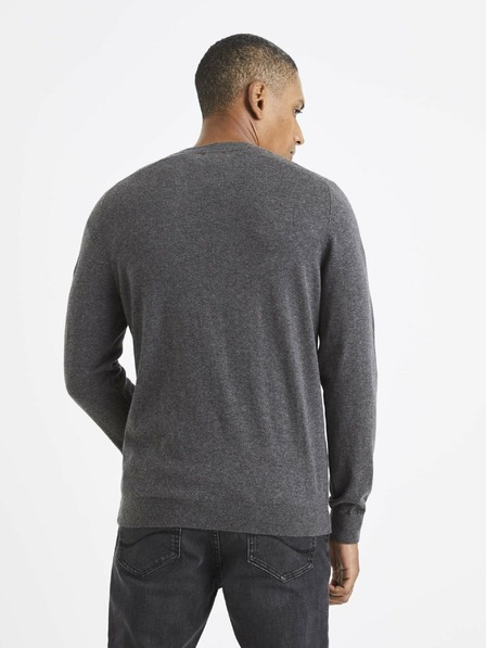 Celio Siv moški osnovni pulover Celio