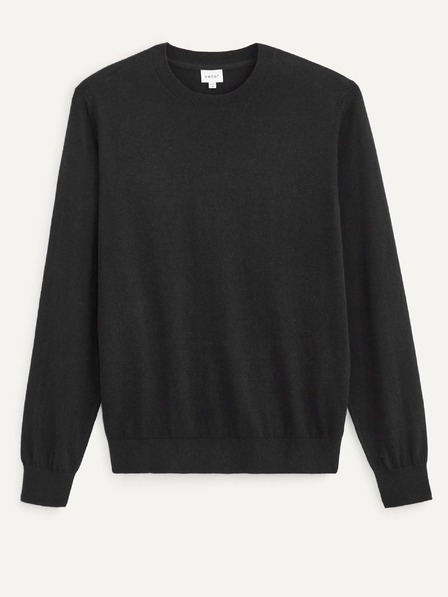 Celio Črn moški osnovni pulover Celio