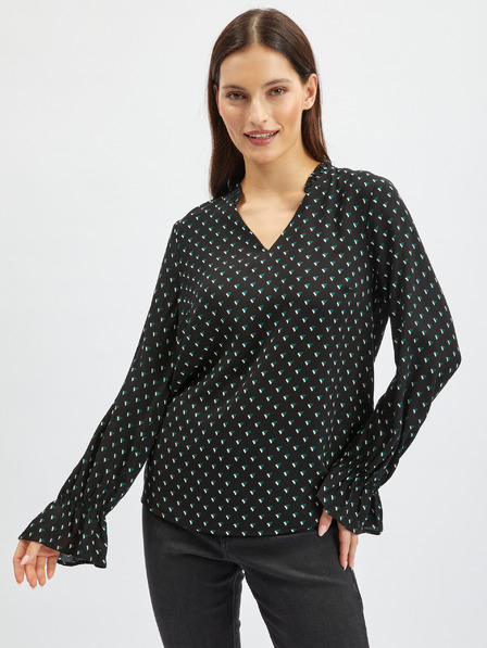 Orsay Črna ženska vzorčasta bluza ORSAY