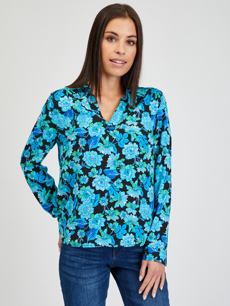 Orsay Modra ženska cvetlična bluza ORSAY
