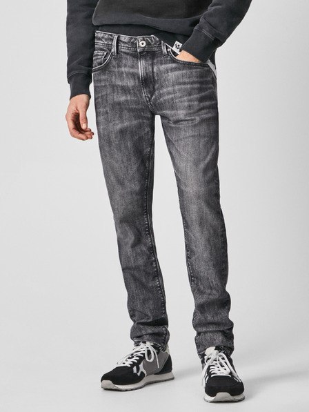 Pepe Jeans Sive moške kavbojke ozkega kroja Pepe Jeans Stanley