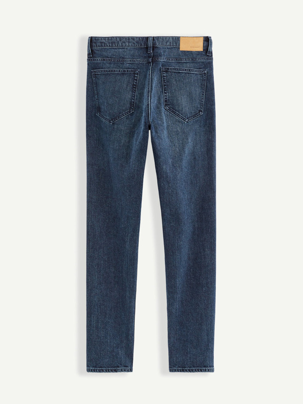 Celio Temno modre moške slim fit kavbojke Celio C25 Bostone