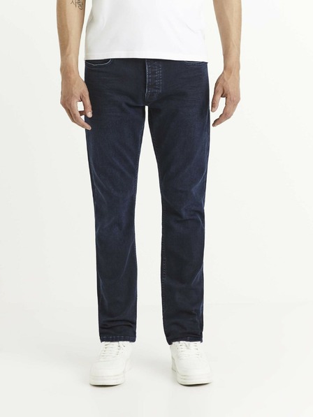 Celio Temno modre moške kavbojke tankega kroja Celio Nobody15
