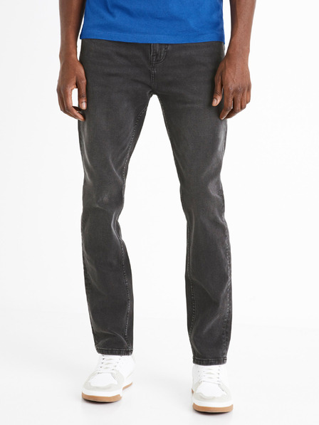 Celio Temno sive moške slim fit kavbojke Celio C25 Dolls