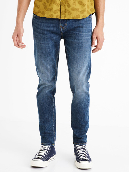 Celio Modre moške slim fit kavbojke Celio C25 Doclean