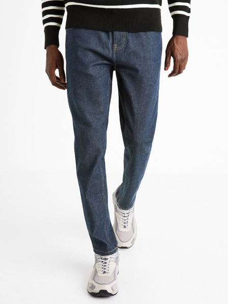 Celio Temno modre moške kavbojke ozkega kroja Celio C25 Donew