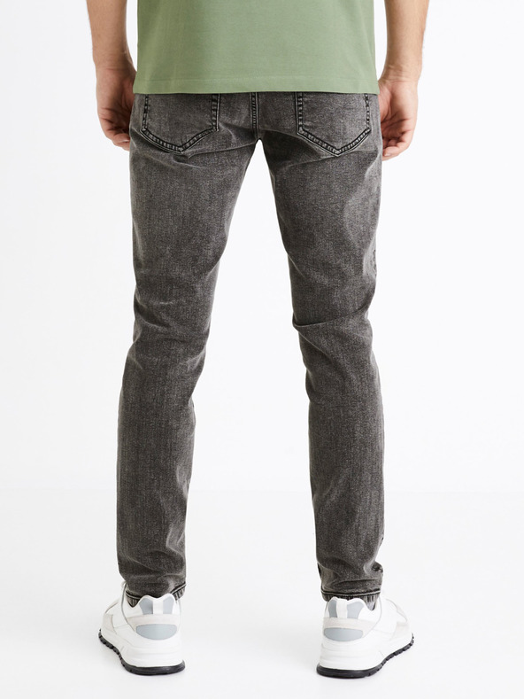 Celio Temno sive moške slim fit kavbojke Celio C25 Dosley25