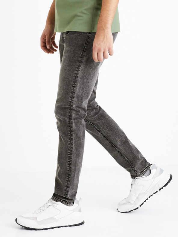 Celio Temno sive moške slim fit kavbojke Celio C25 Dosley25