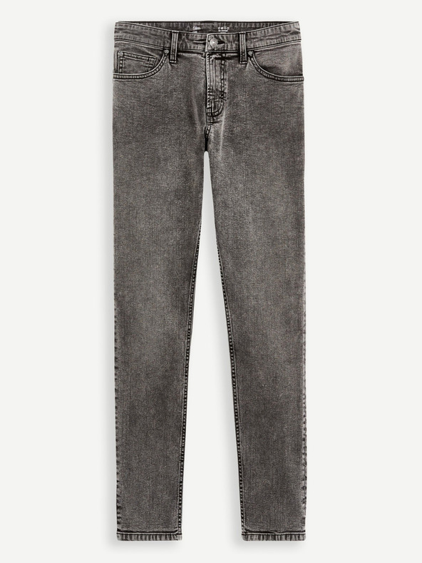 Celio Temno sive moške slim fit kavbojke Celio C25 Dosley25