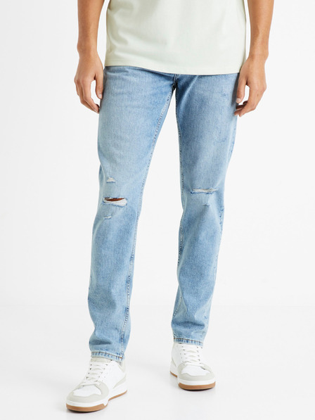 Celio Modre moške kavbojke ozkega kroja Celio C25 Dostroy2