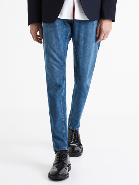Celio Modre moške slim fit kavbojke Celio C25 Dosoft25
