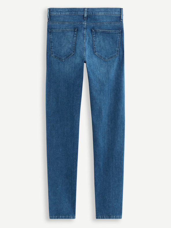 Celio Modre moške slim fit kavbojke Celio C25 Dosoft25