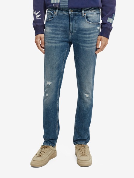 Scotch & Soda Modre moške hlače iz džinsa Scotch & Soda