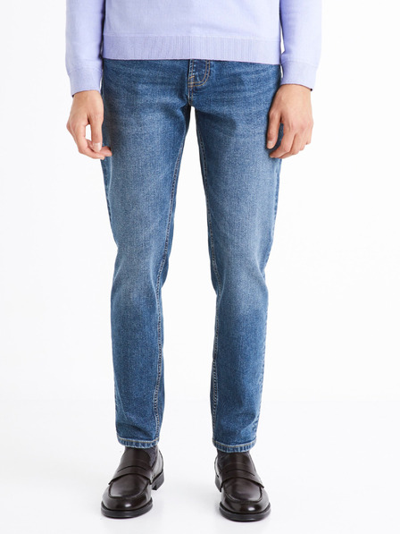 Celio Modre moške kavbojke ozkega kroja Celio C25 Doslue25