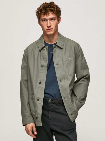 Pepe Jeans Moška lahka jakna kaki barve Pepe Jeans