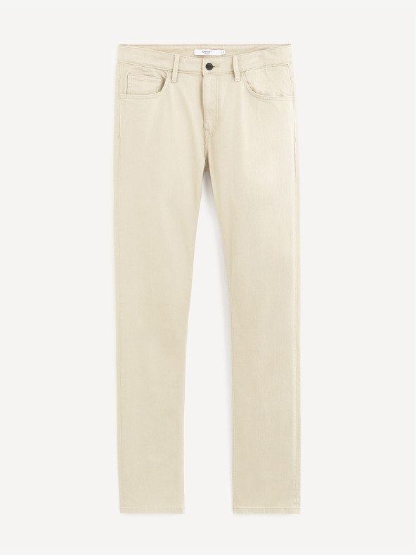 Celio Krem kavbojke ravnega kroja Celio Jopry