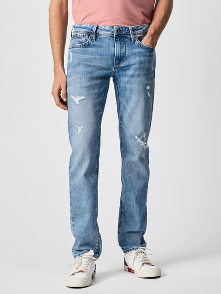 Pepe Jeans Svetlomodre moške kavbojke ozkega kroja Pepe Jeans Hatch