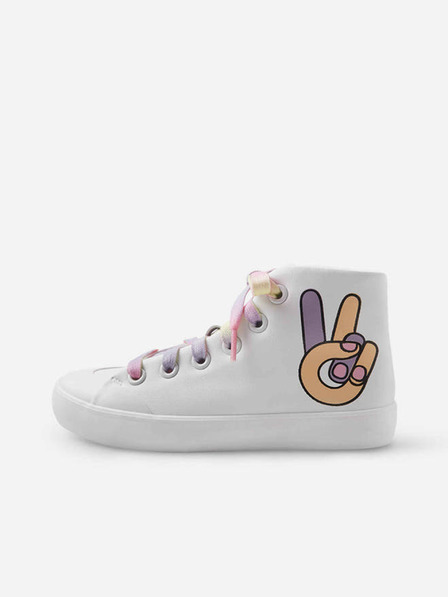 Reima Bele dekliške superge z gležnjem Reima Peace High Top