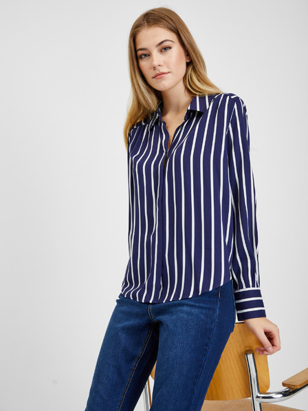 Orsay Belo-modra ženska progasta bluza ORSAY