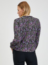 Orsay Črna ženska cvetlična bluza ORSAY