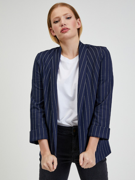 Orsay Temno moder ženski črtast suknjič ORSAY