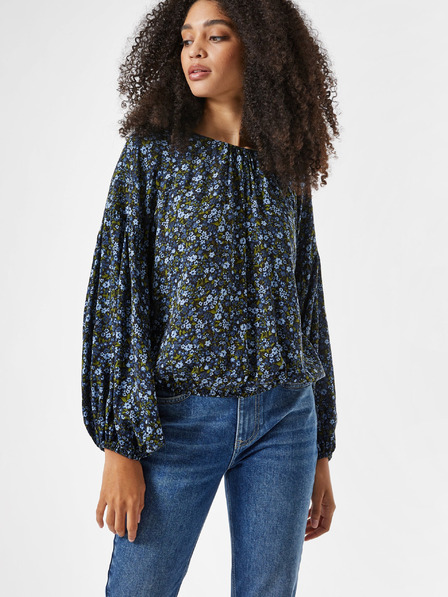 Dorothy Perkins Temno modra vzorčasta bluza Dorothy Perkins