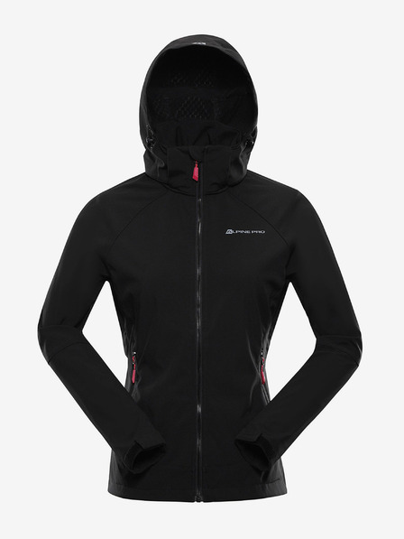 ALPINE PRO Ženska softshell jakna z membrano ALPINE PRO LANCA črna
