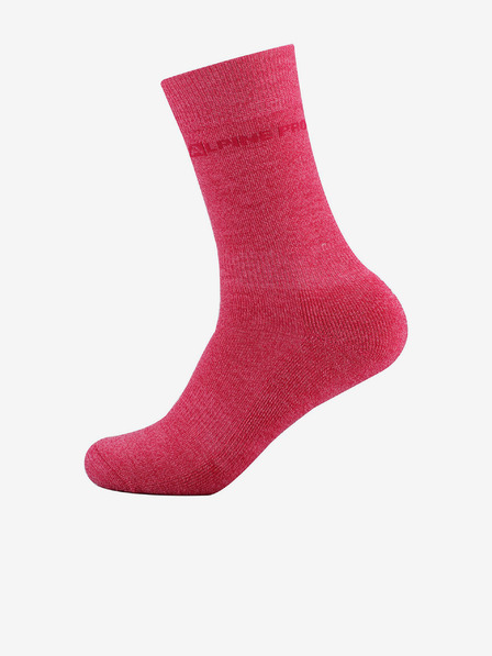 ALPINE PRO Nogavice iz merino volne ALPINE PRO KLAMO roza