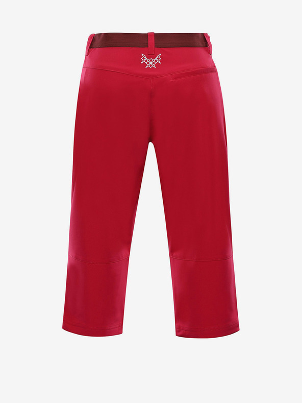 ALPINE PRO Ženske softshell kapri nogavice ALPINE PRO WEDERA roza