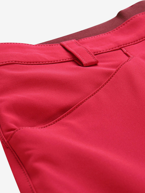 ALPINE PRO Ženske softshell kapri nogavice ALPINE PRO WEDERA roza