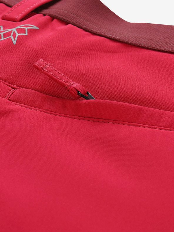 ALPINE PRO Ženske softshell kapri nogavice ALPINE PRO WEDERA roza